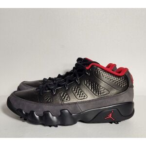 Nike Air Jordan 9 Golf Retro Black Charcoal True Red Mens FJ5934-002 Size 11